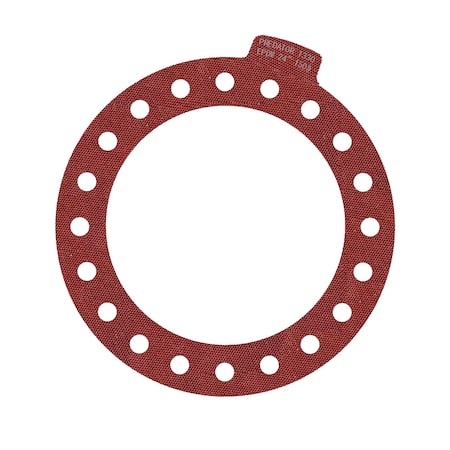 Macho O-Ring & Seal 24in Full Face Predator 1330 Flange Gasket Red EPDM, NSF-61 Certified, 1/8in Thick 2400.PFF150.M0001